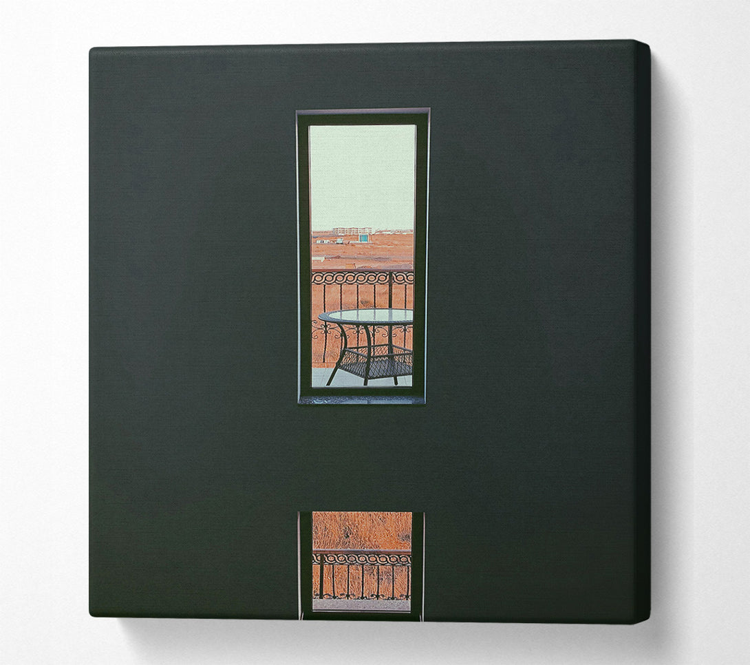  A Canvas Print of Orange View From Above Canvas Art