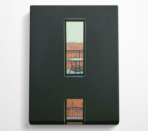 Orange View From Above Canvas Art