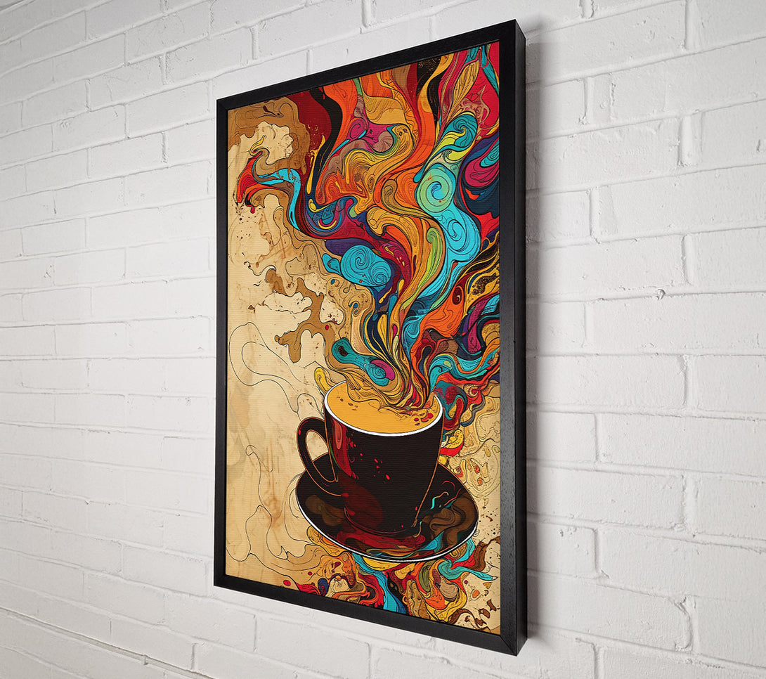  A Canvas Print of Orange Coffee Dream Canvas Wall Art