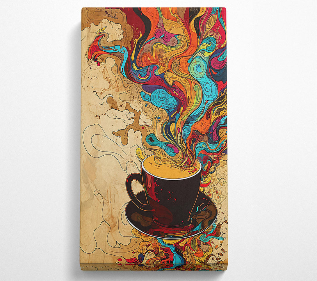  A Canvas Print of Orange Coffee Dream Canvas Wall Art