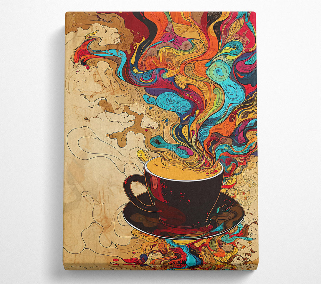  A Canvas Print of Orange Coffee Dream Canvas Wall Art