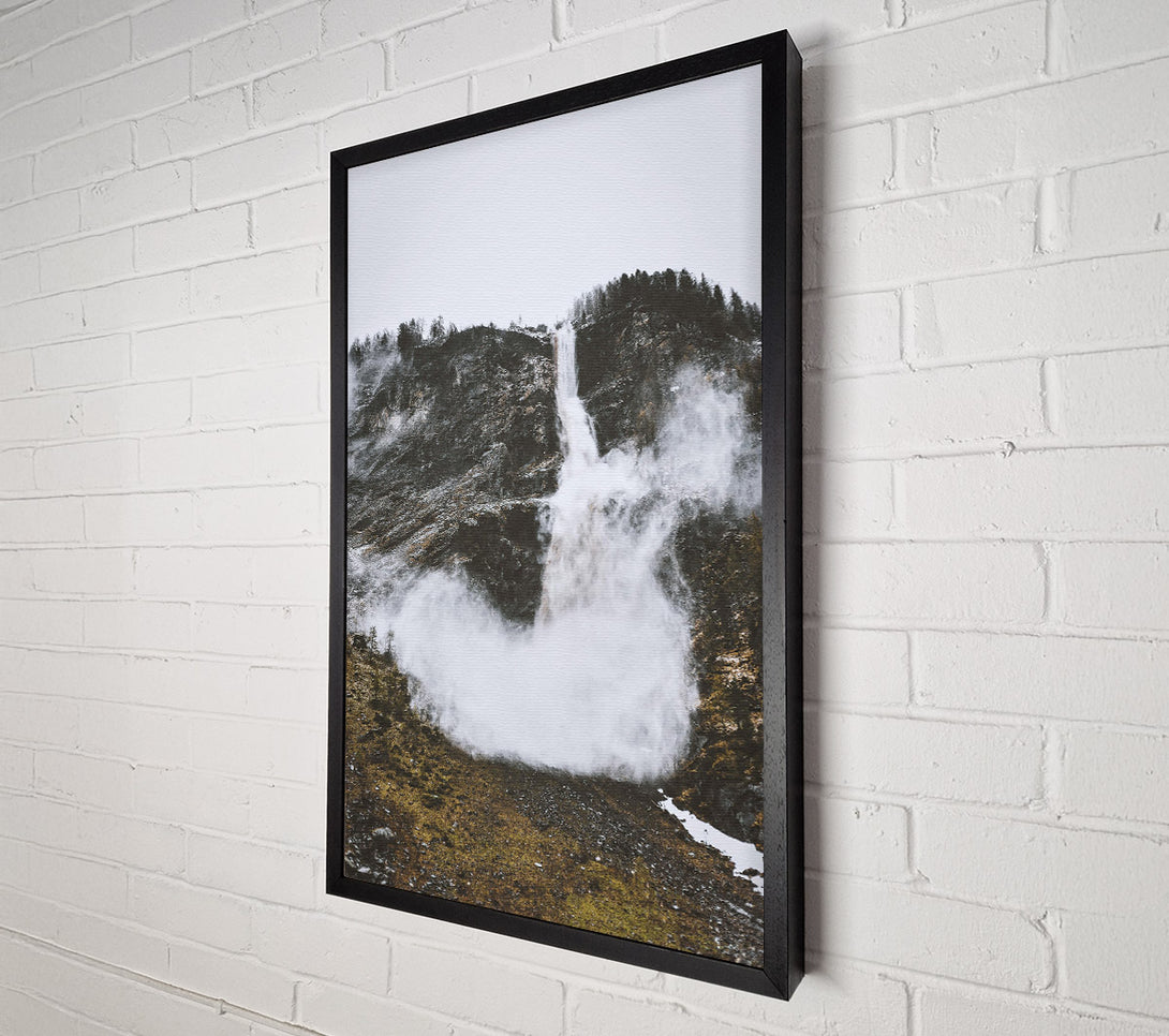  A Canvas Print of White Waterfall Mist Canvas Art
