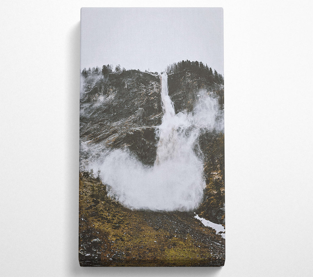  A Canvas Print of White Waterfall Mist Canvas Art