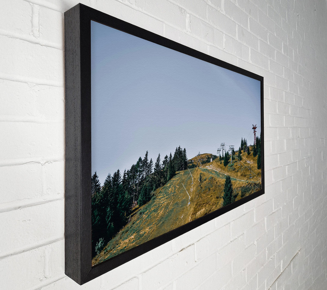  A Canvas Print of Green Mountain Lift Canvas Wall Art