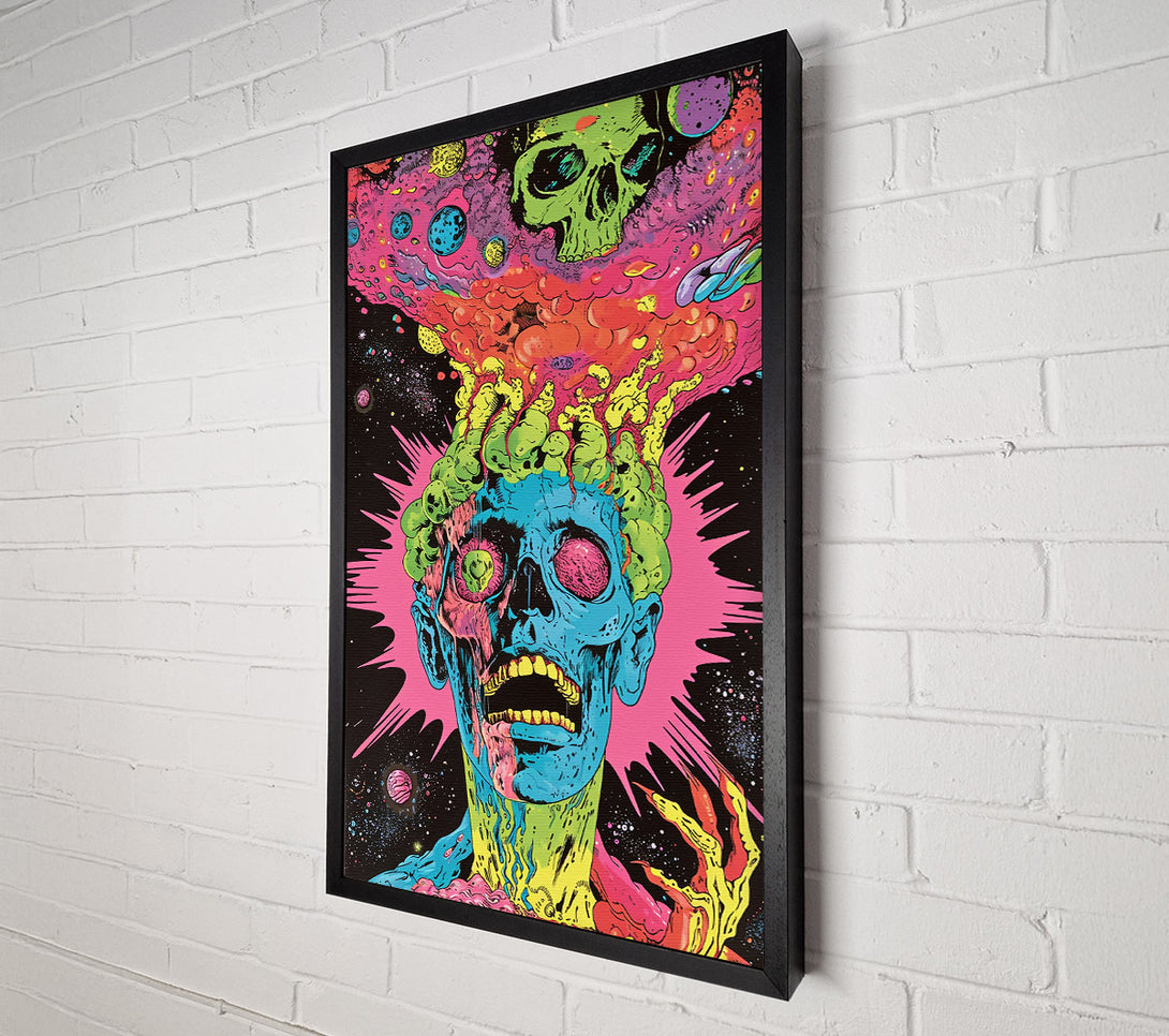  A Canvas Print of Cosmic Pink Scream Canvas Print