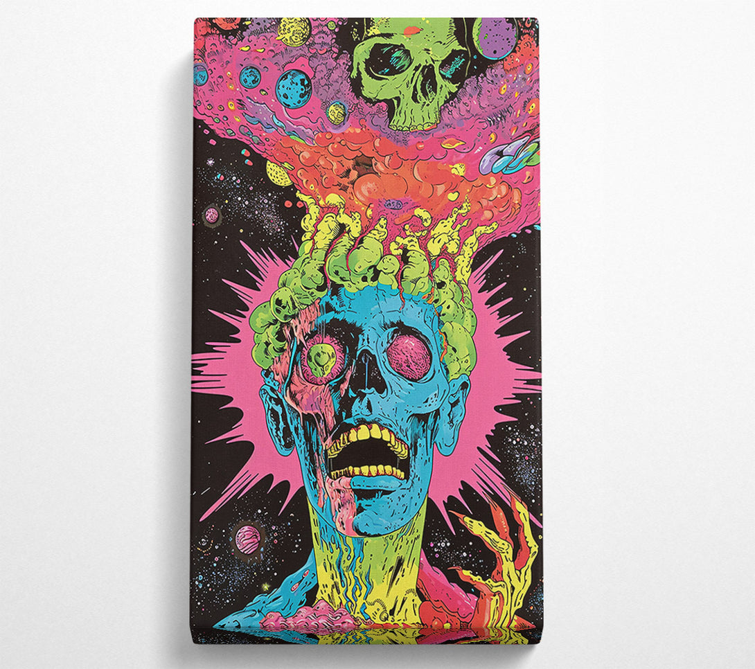  A Canvas Print of Cosmic Pink Scream Canvas Print