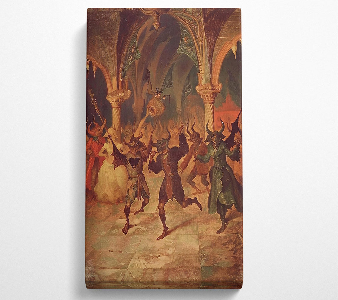  A Canvas Print of Golden Demon Revelry Canvas Art