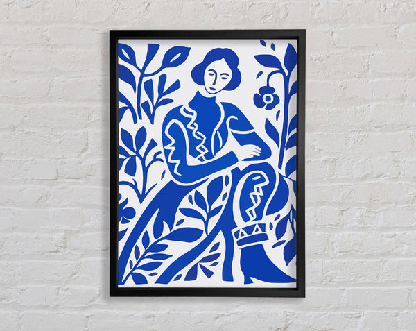 Woman Mattise Style Framed Print