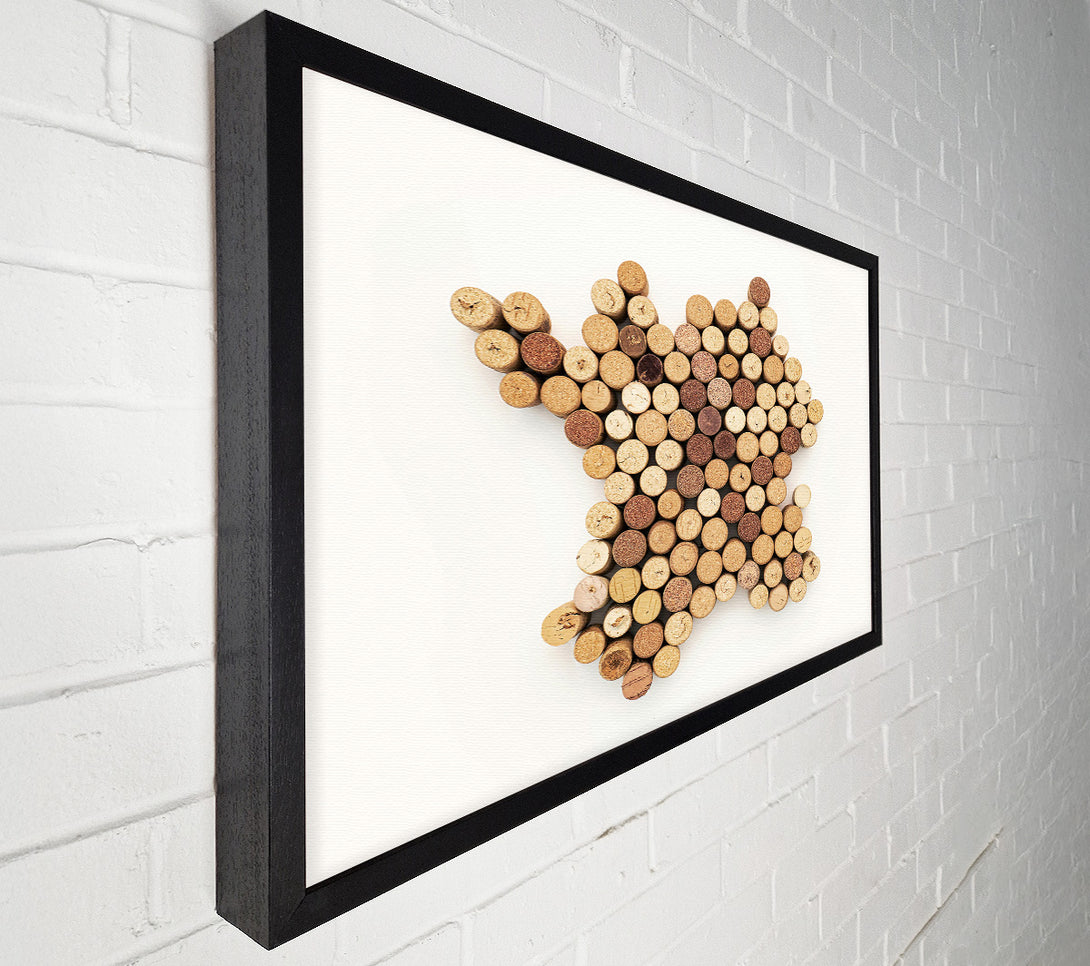  A Canvas Print of Brown Cork Cluster Canvas Print