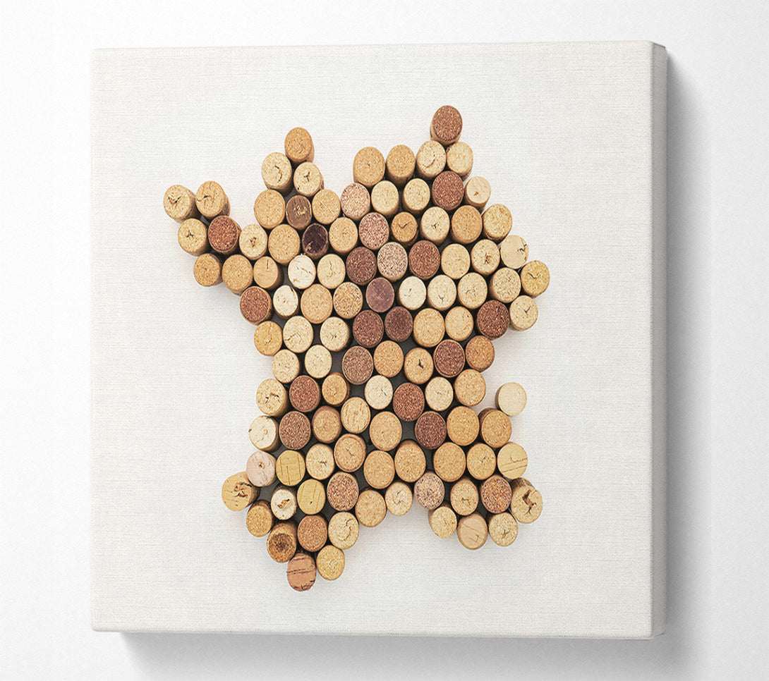  A Canvas Print of Brown Cork Cluster Canvas Print