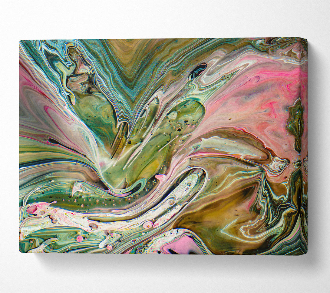  A Canvas Print of Emerald Swirls And Dreams Canvas Print