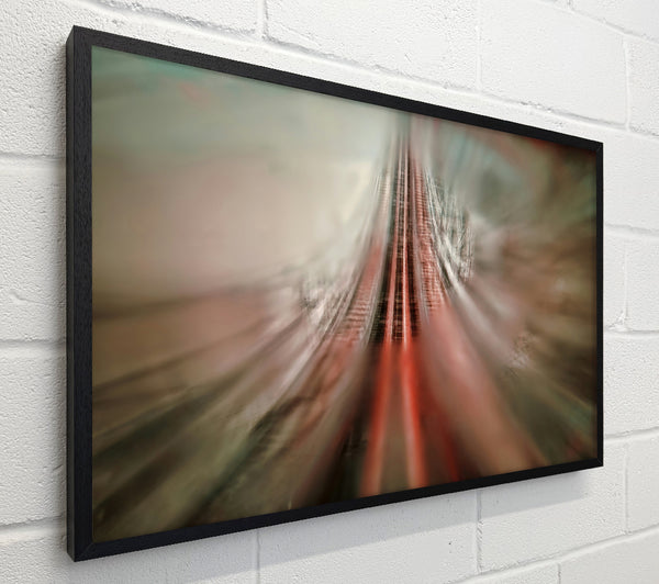 Red Tracks Blurred
