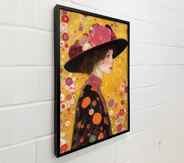 Woman With Flower Hat