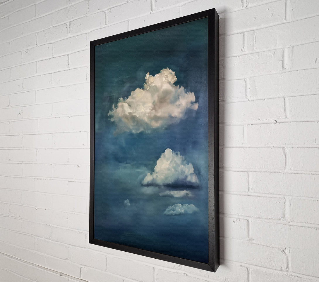  A Canvas Print of Azure Cloudscape Dreams Canvas Art