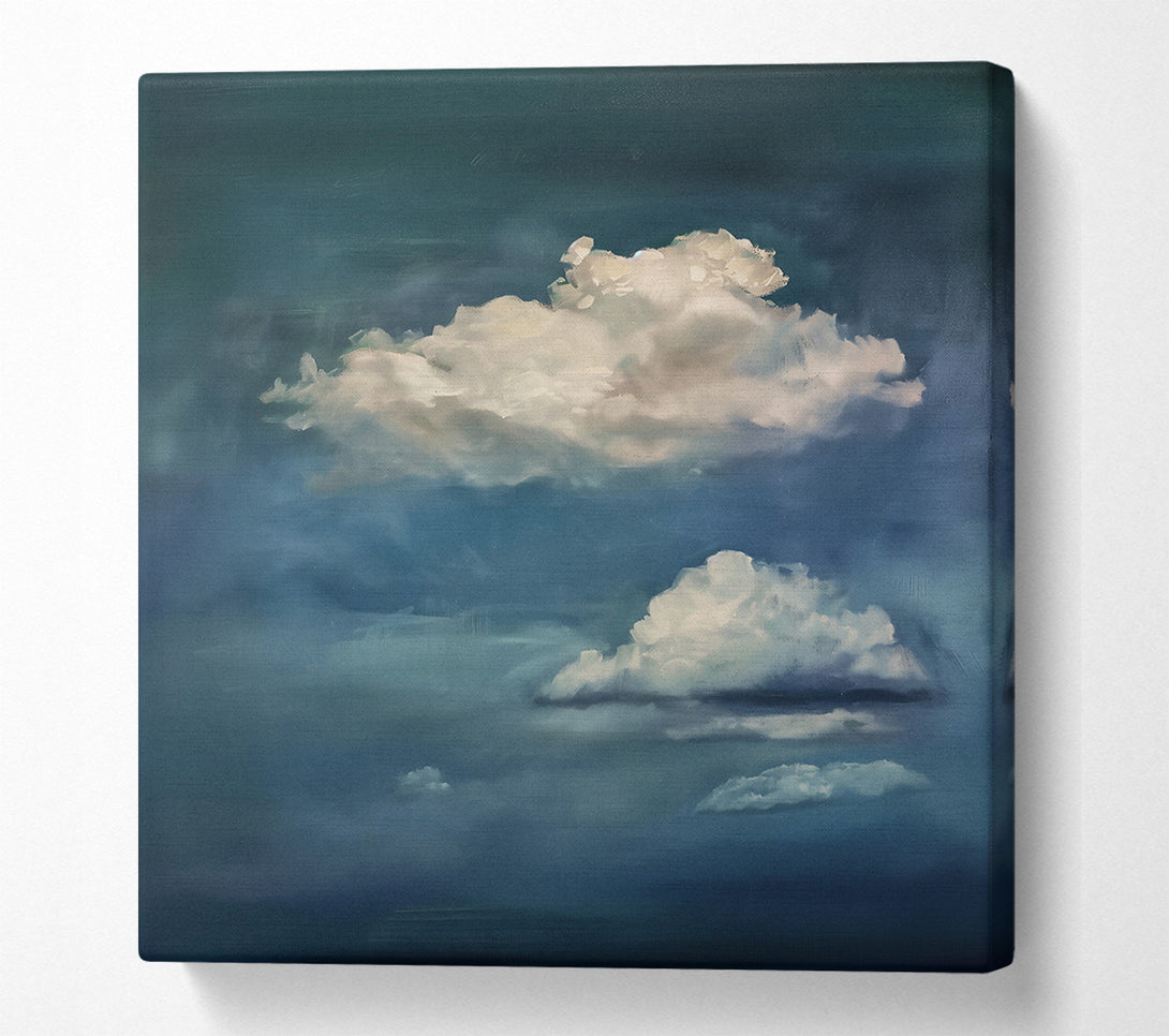  A Canvas Print of Azure Cloudscape Dreams Canvas Art