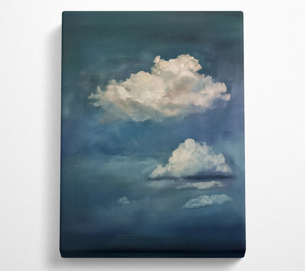  A Canvas Print of Azure Cloudscape Dreams Canvas Art