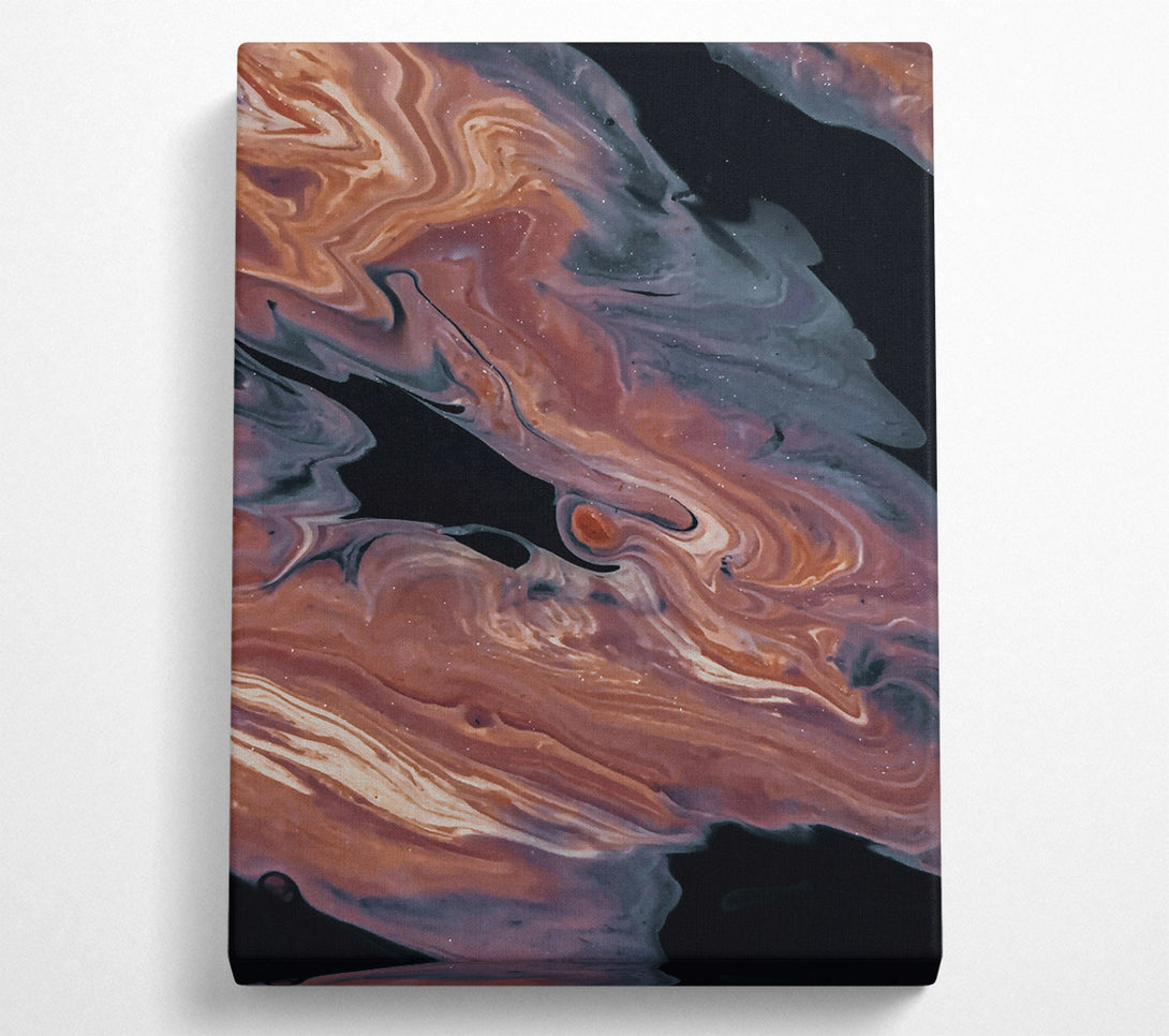  A Canvas Print of Crimson Cosmic Swirls Canvas Print