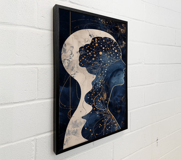 Navy Blue Connected Mind