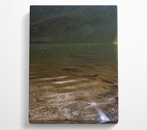  A Canvas Print of Green Mountain Reflections Canvas Print