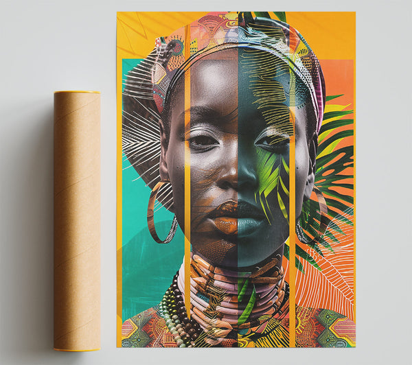 Orange-Hued Identity Print