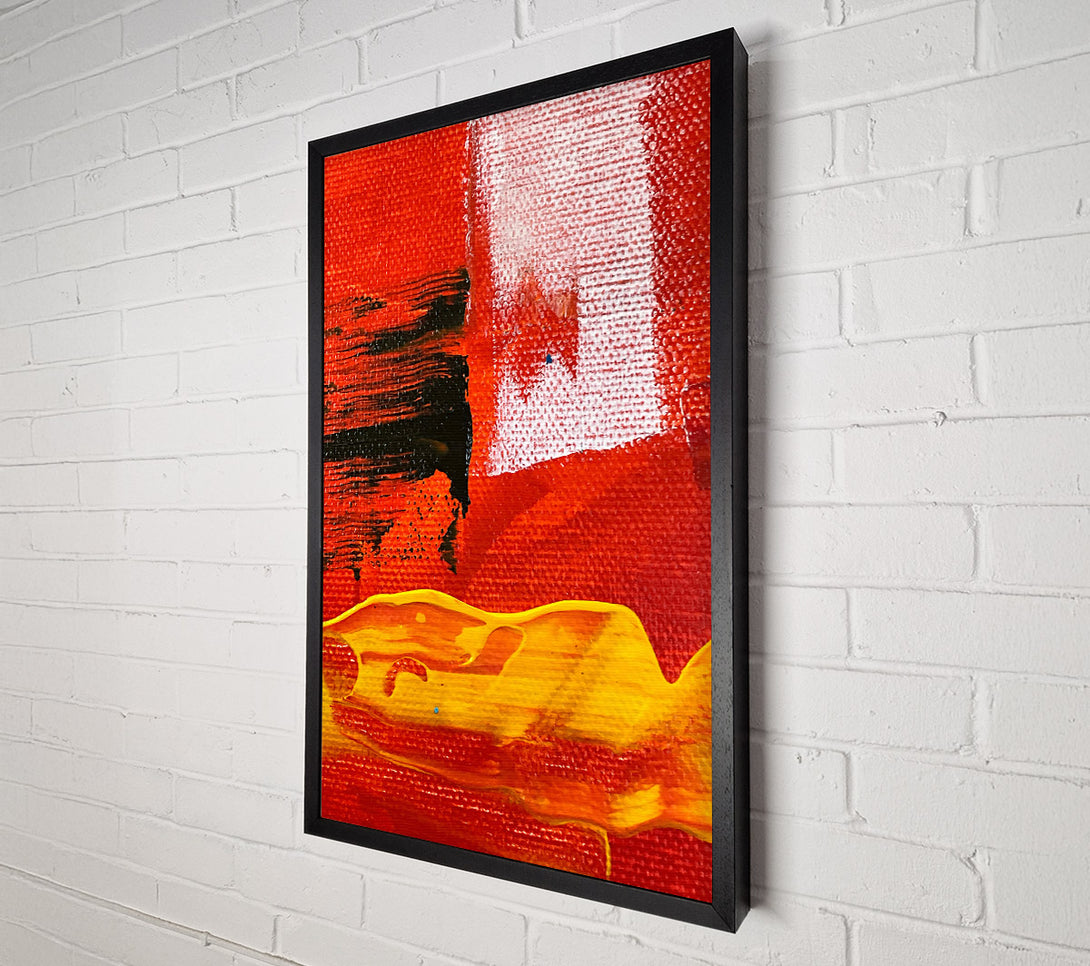  A Canvas Print of Crimson And Gold Flow Canvas Wall Art