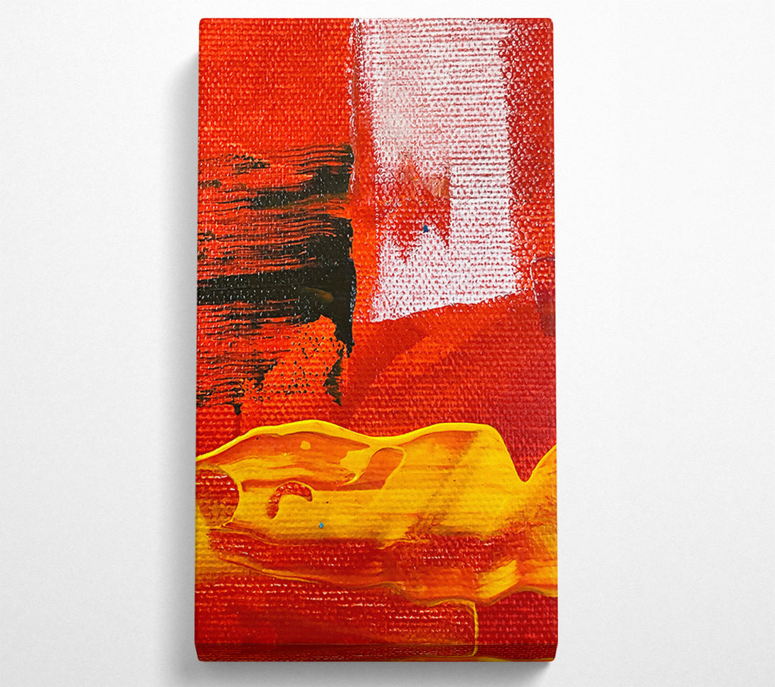  A Canvas Print of Crimson And Gold Flow Canvas Wall Art