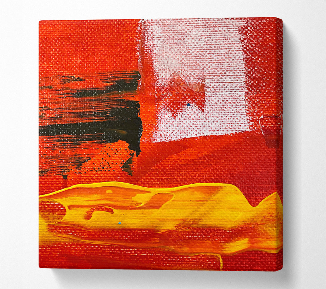  A Canvas Print of Crimson And Gold Flow Canvas Wall Art