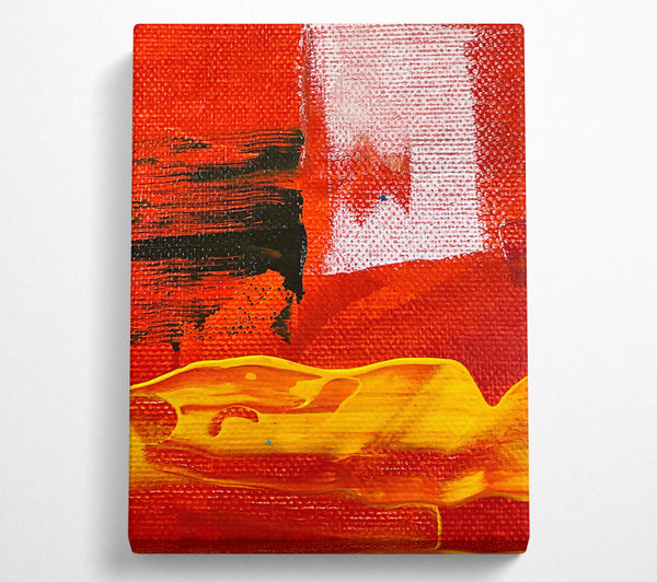  A Canvas Print of Crimson And Gold Flow Canvas Wall Art