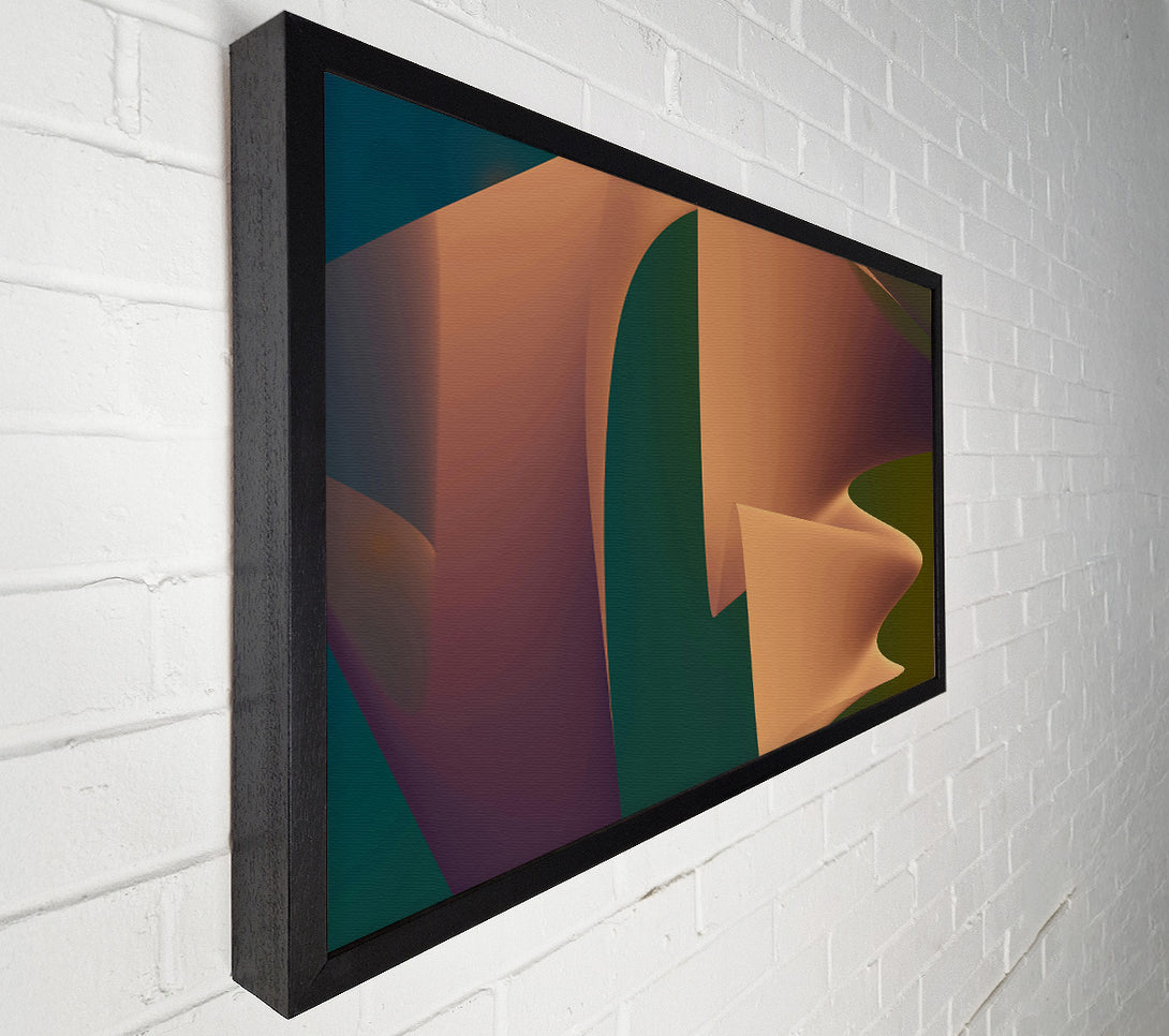  A Canvas Print of Copper Abstract Flow Canvas Art