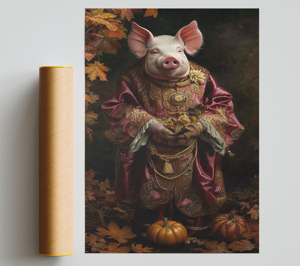 Crimson Pig'S Harvest Giclee Print