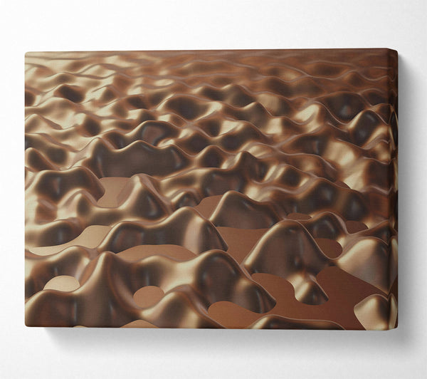  A Canvas Print of Bronze Liquid Landscape Canvas Print