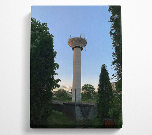  A Canvas Print of Grey Tower In Twilight Canvas Wall Art