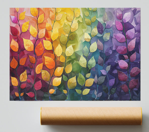 Golden Leaf Symphony Giclee Print