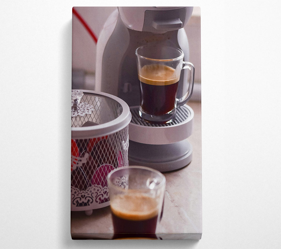  A Canvas Print of Brown Coffee Ritual Canvas Art