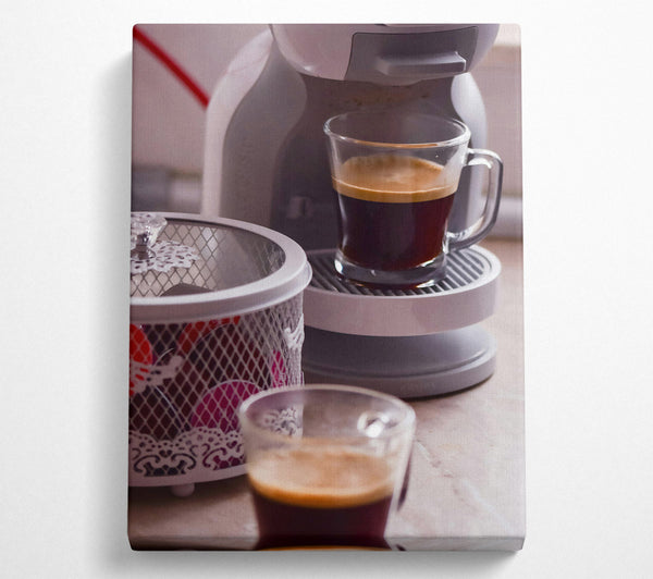  A Canvas Print of Brown Coffee Ritual Canvas Art