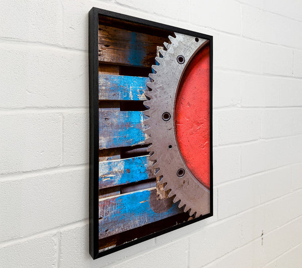 Red Gear On Pallet