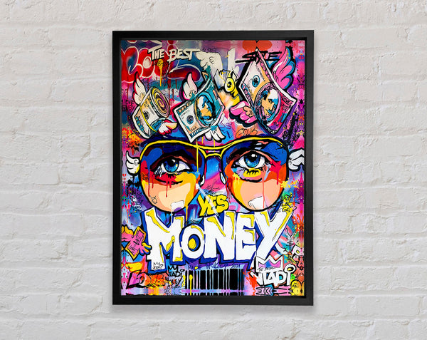 Yes Money Framed Print