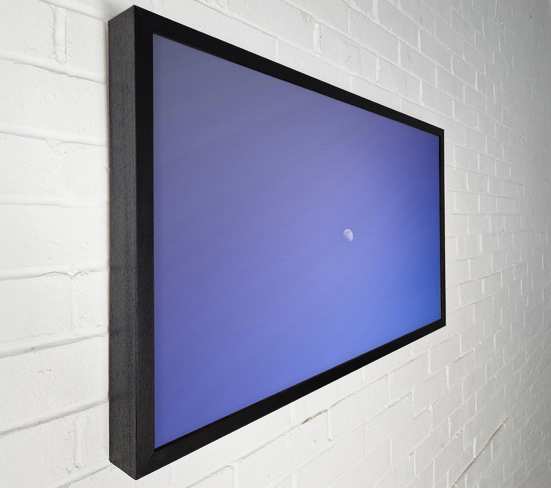  A Canvas Print of Pale Blue Moon Canvas Print