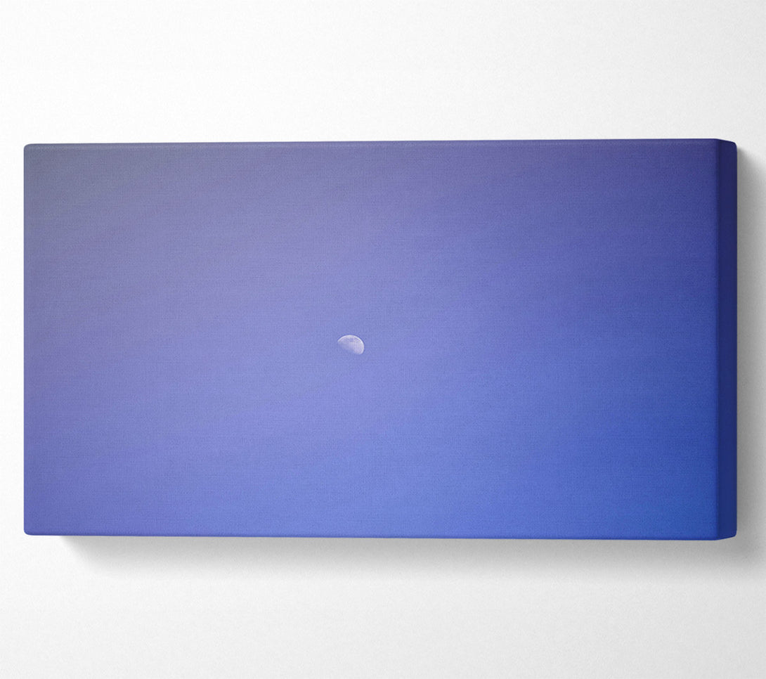  A Canvas Print of Pale Blue Moon Canvas Print