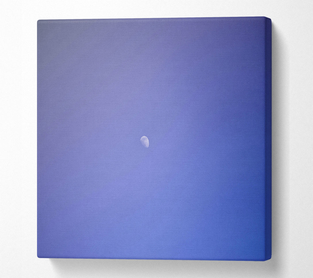  A Canvas Print of Pale Blue Moon Canvas Print