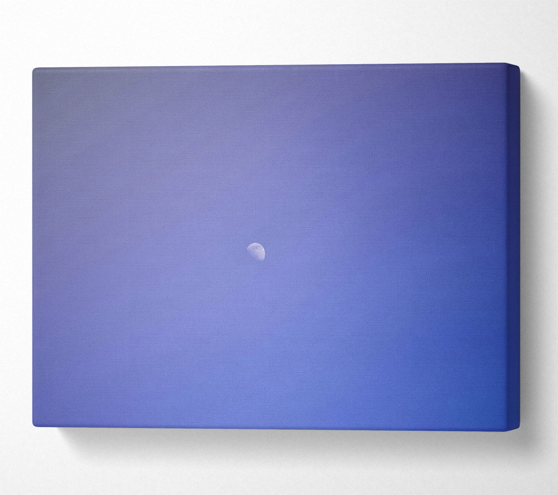  A Canvas Print of Pale Blue Moon Canvas Print