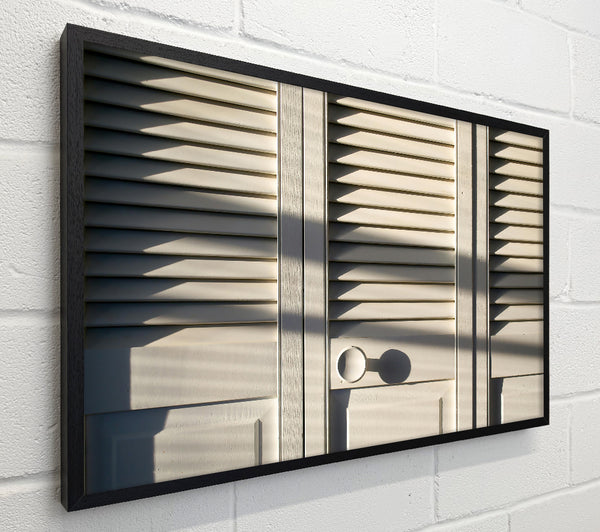 White Slats And Shadows
