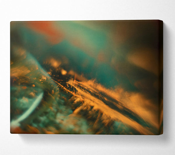  A Canvas Print of Orange And Teal Dreamscape Canvas Wall Art
