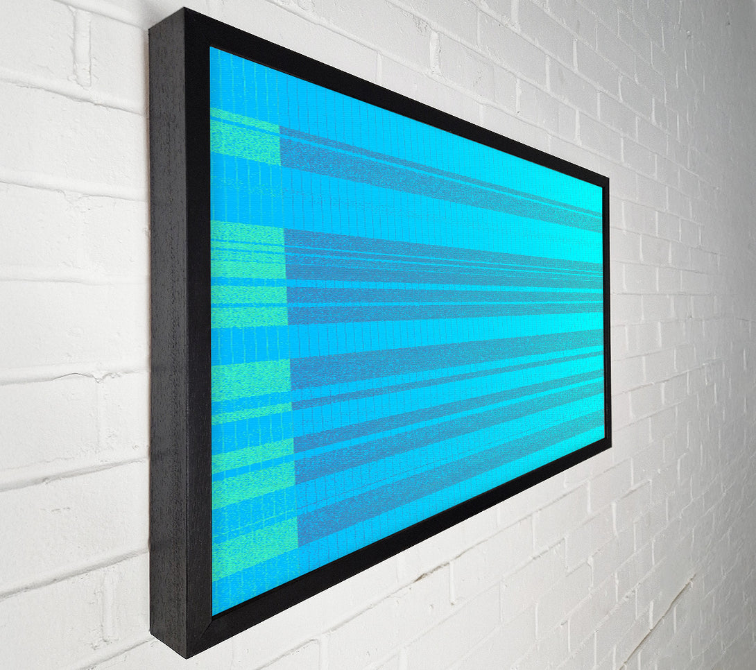 A Canvas Print of Aqua Stripe Dreams Canvas Art