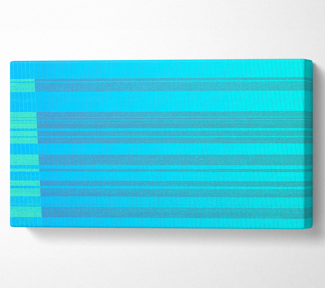  A Canvas Print of Aqua Stripe Dreams Canvas Art
