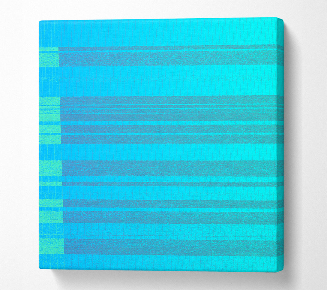  A Canvas Print of Aqua Stripe Dreams Canvas Art