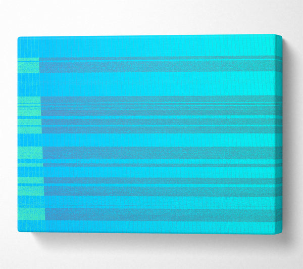  A Canvas Print of Aqua Stripe Dreams Canvas Art