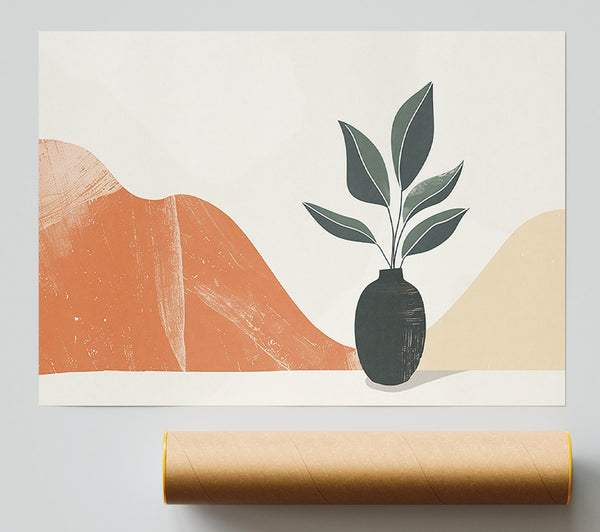 Terracotta Plant Life Giclee Print