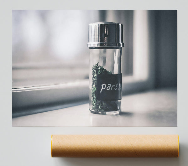 Silver Parsley Jar Giclee Print