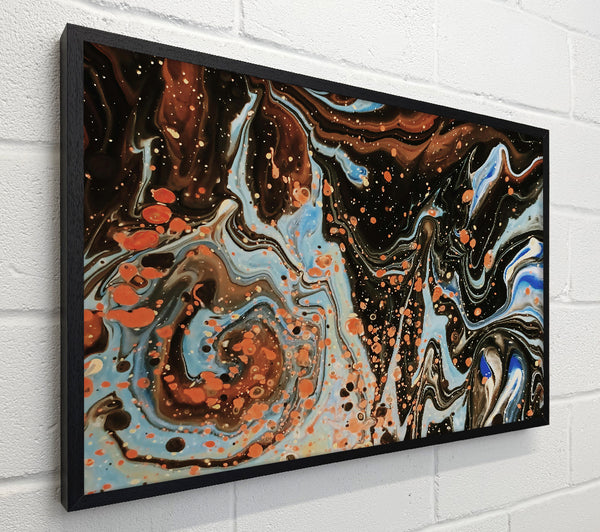 Black And Orange Swirls